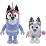 Bluey Spielfiguren Doppelpack Muffin & Onkel Stripe