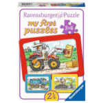 my first puzzle 6 Teile Bagger, Traktor und Kipplader