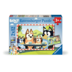 Puzzle 2x12 Teile Bluey: Familienzeit
