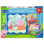 Puzzle 3x49 Teile Peppa Wutz: Familie zuerst!