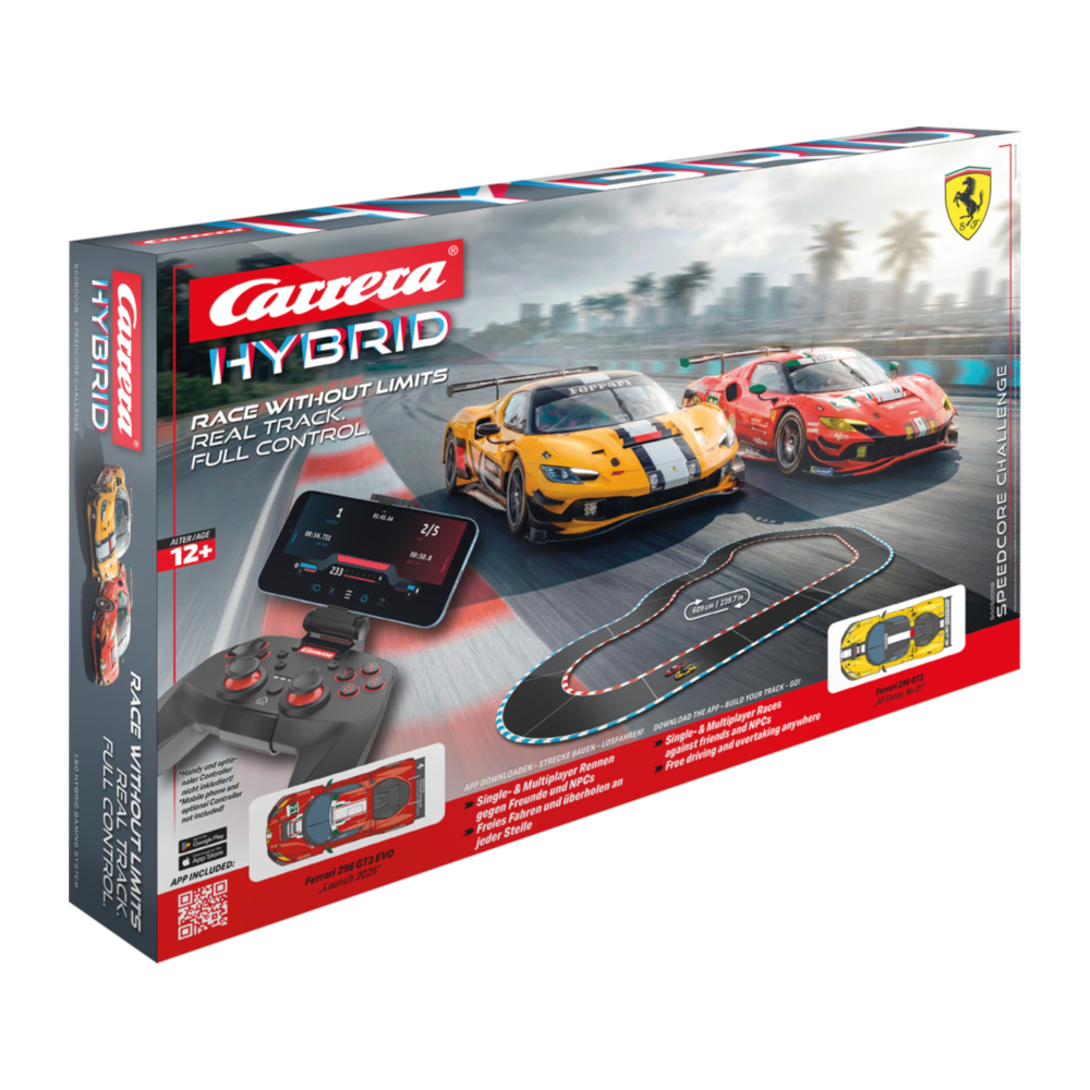 Speedcore Challenge Carrera Hybrid KI Gaming Rennaction Set